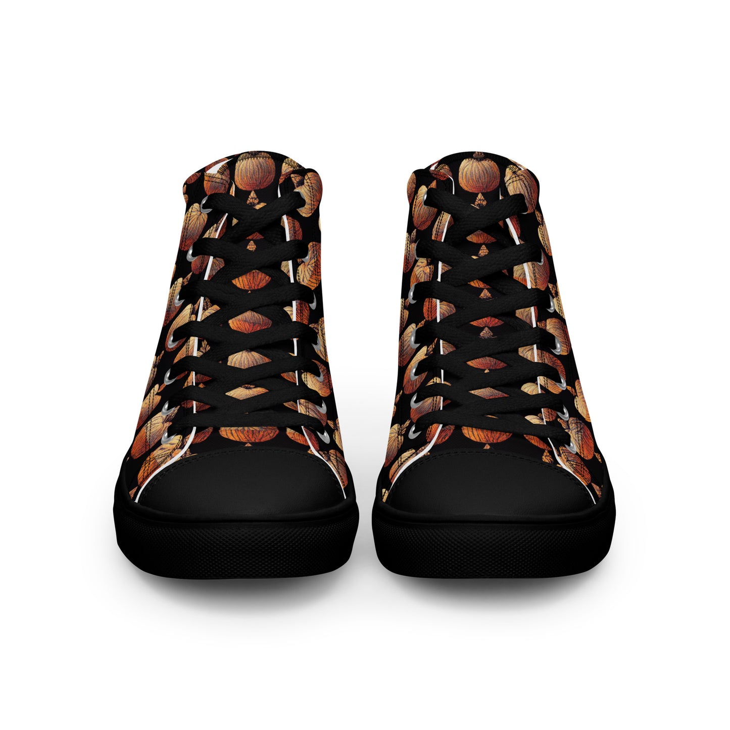 Pumpkin Spice Women’s high top canvas shoes