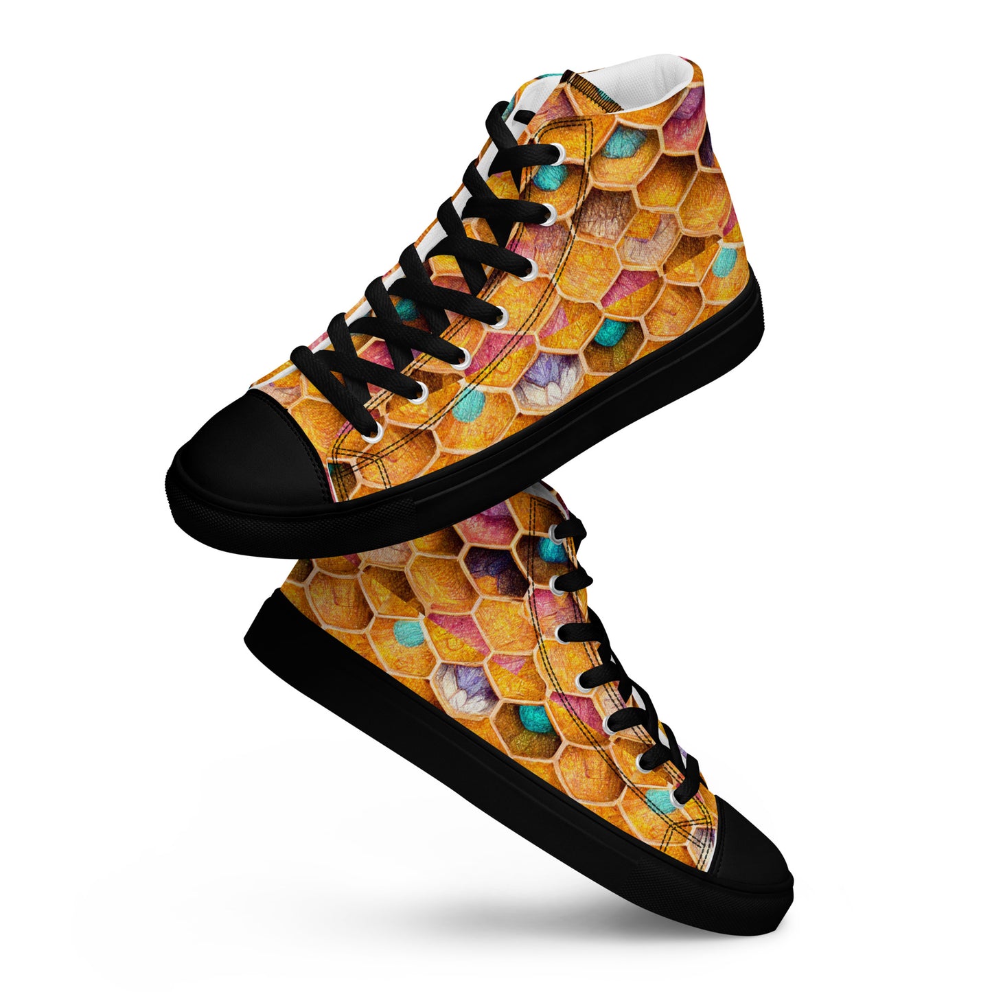 Buzzing With Color Women’s high top canvas shoes