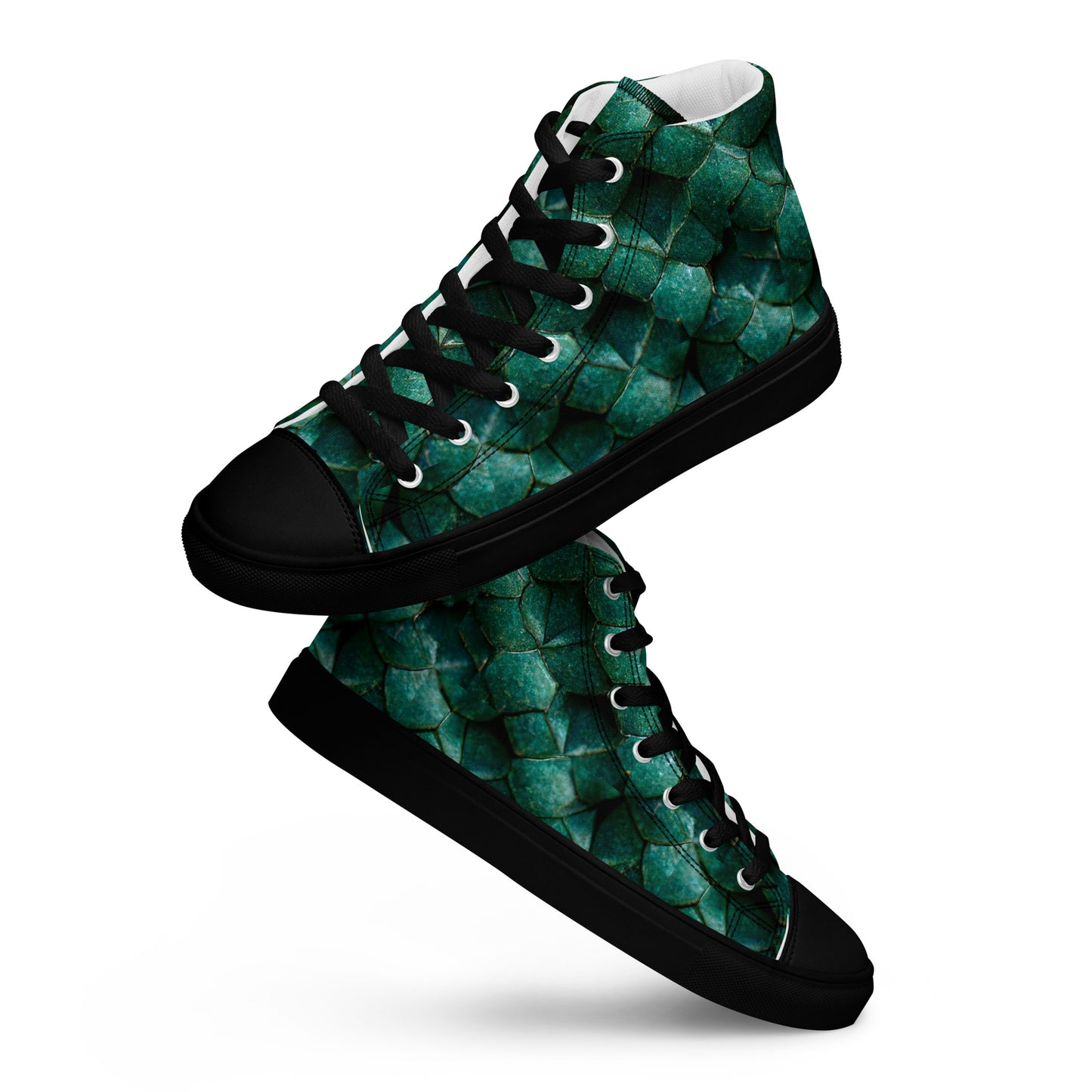 Emeralda the Great Forest Dragon Women’s high top canvas shoes