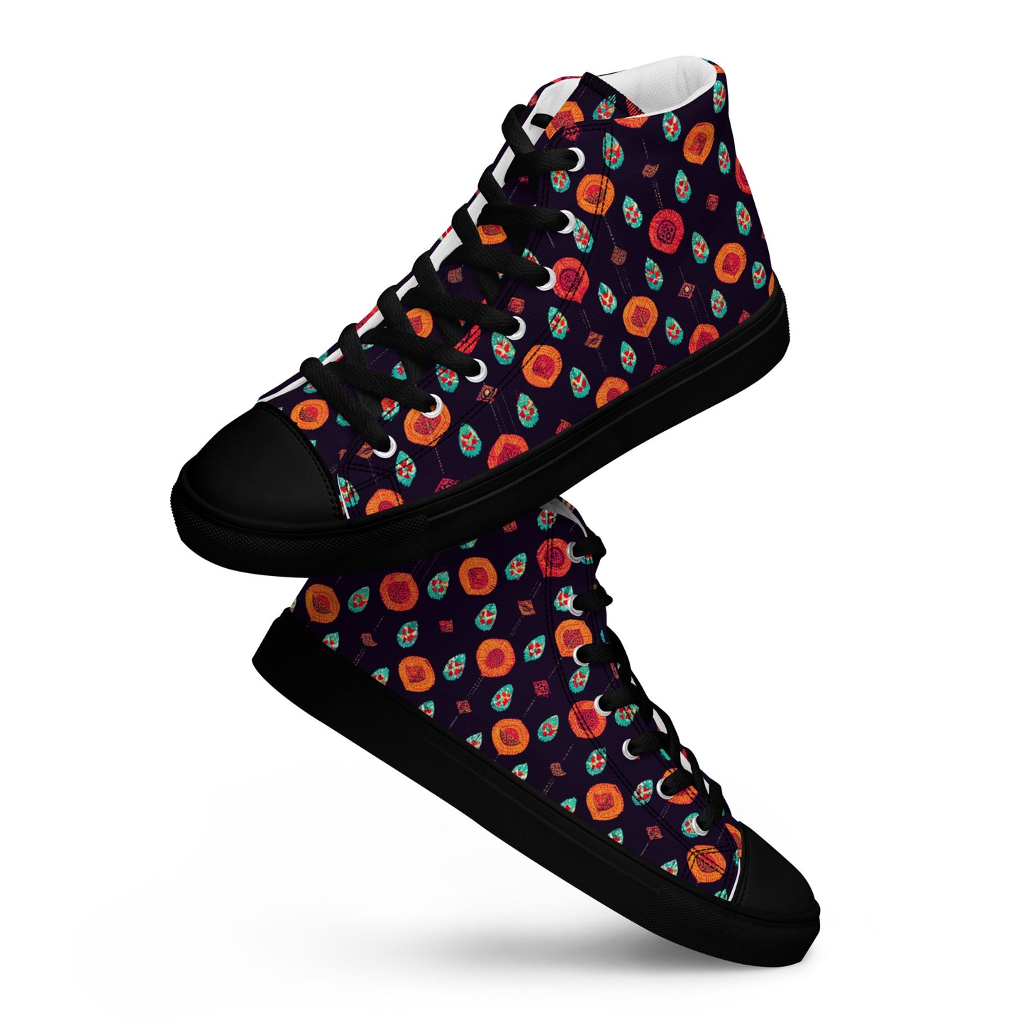 Free Spirited Flora Women’s high top canvas shoes