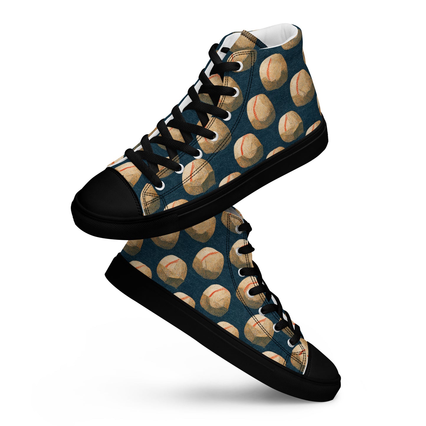 Home Run Hues Women’s high top canvas shoes