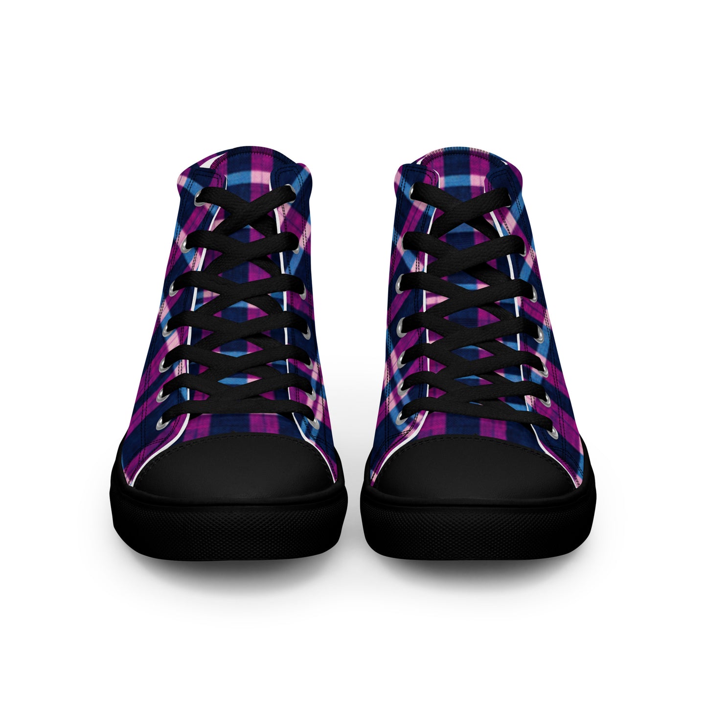 Royal Highlander Plaid Women’s high top canvas shoes