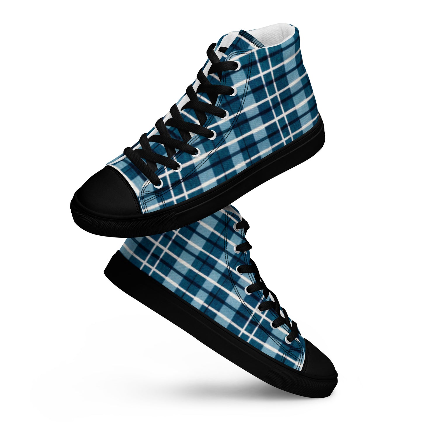 Scotsman’s Skyward Plaid Women’s high top canvas shoes