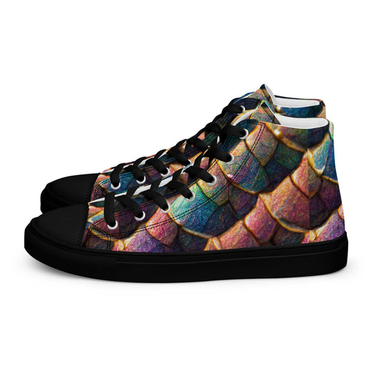 Joannesong, the Prismatic Wilderness Muse Women’s high top canvas shoes