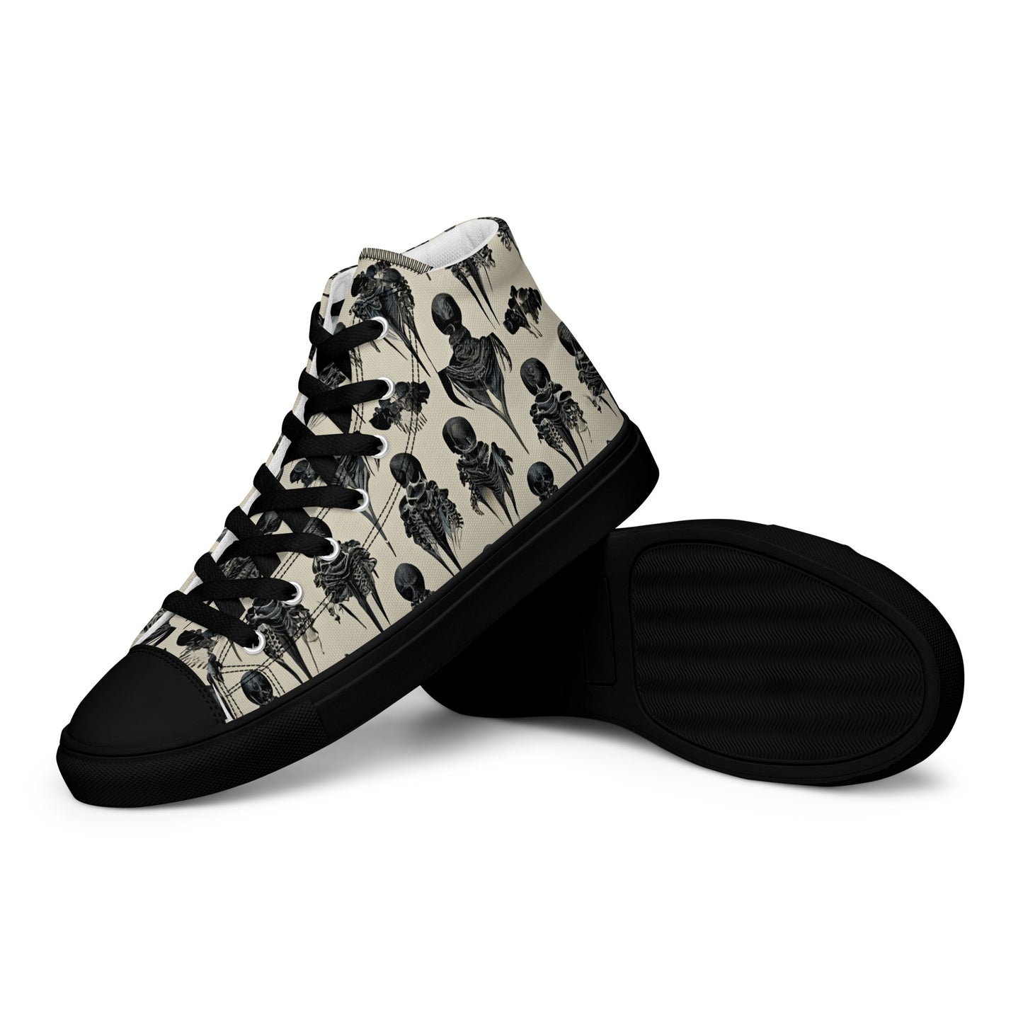 Bone Dance Women’s high top canvas shoes