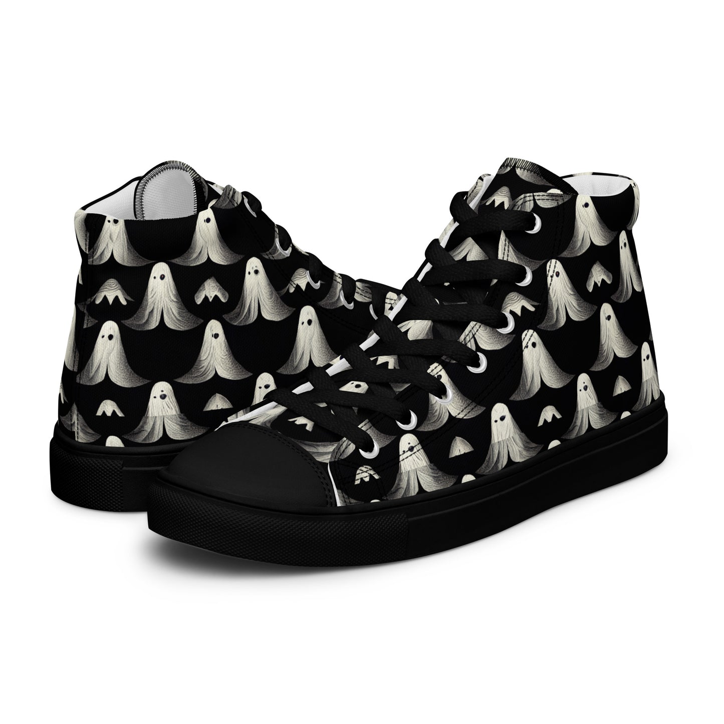 Ghostly Illusions Women’s high top canvas shoes