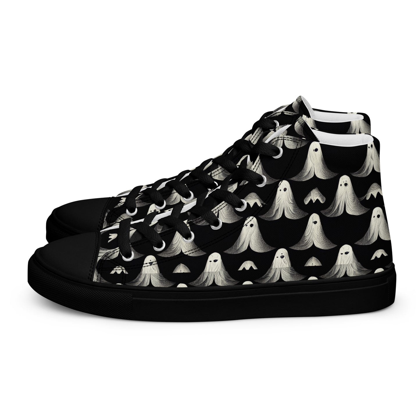 Ghostly Illusions Women’s high top canvas shoes