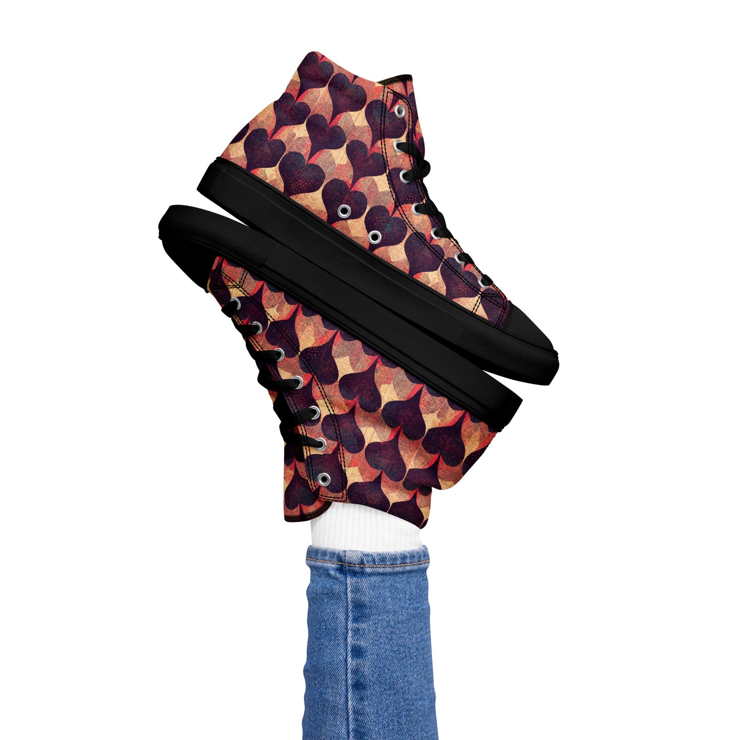 Loves Tapestry Women’s high top canvas shoes