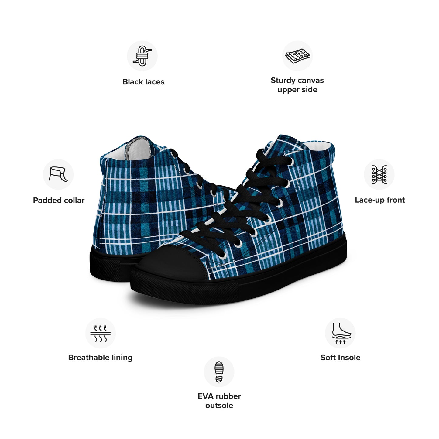 Clan Connection Women’s high top canvas shoes