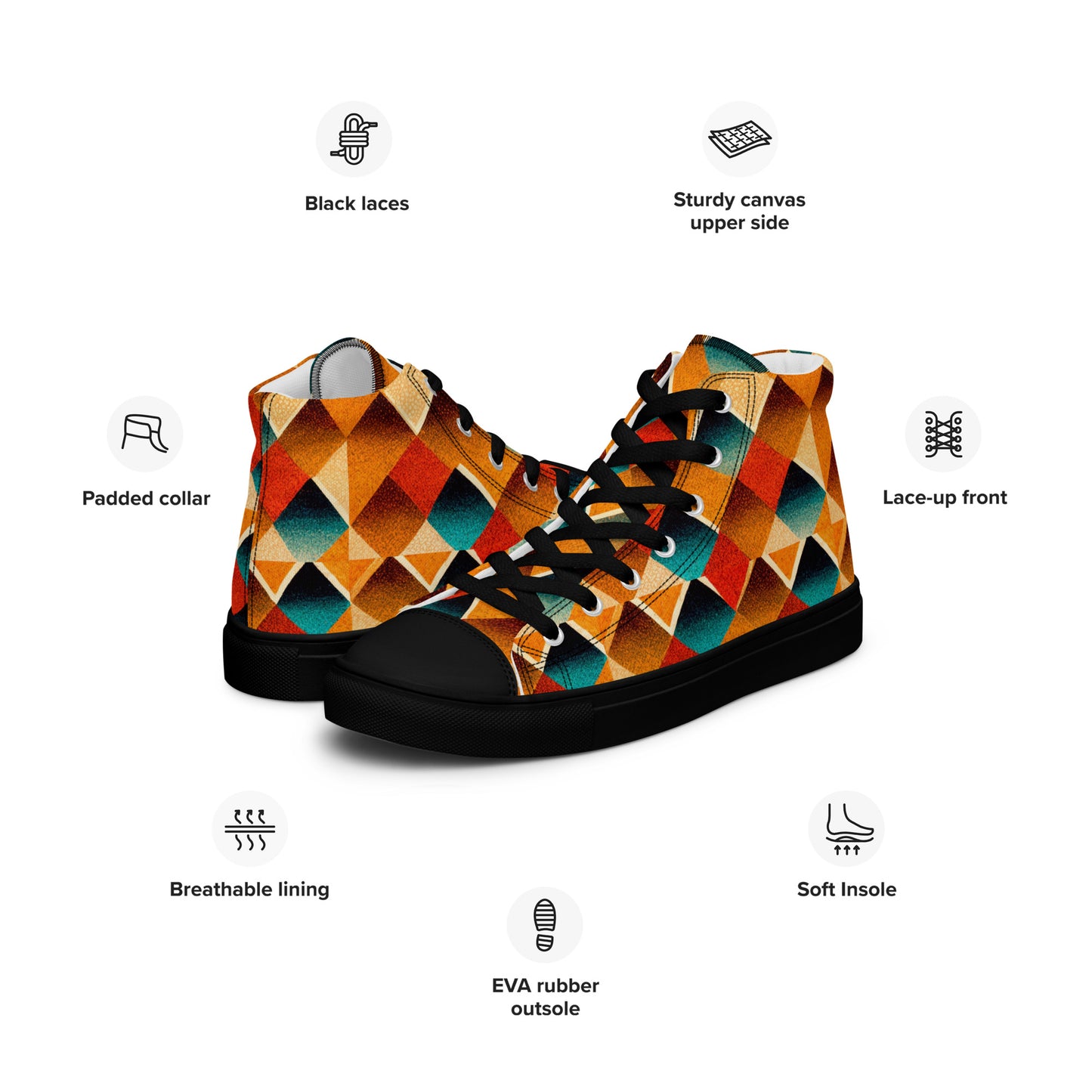 Elemental Weave Women’s high top canvas shoes