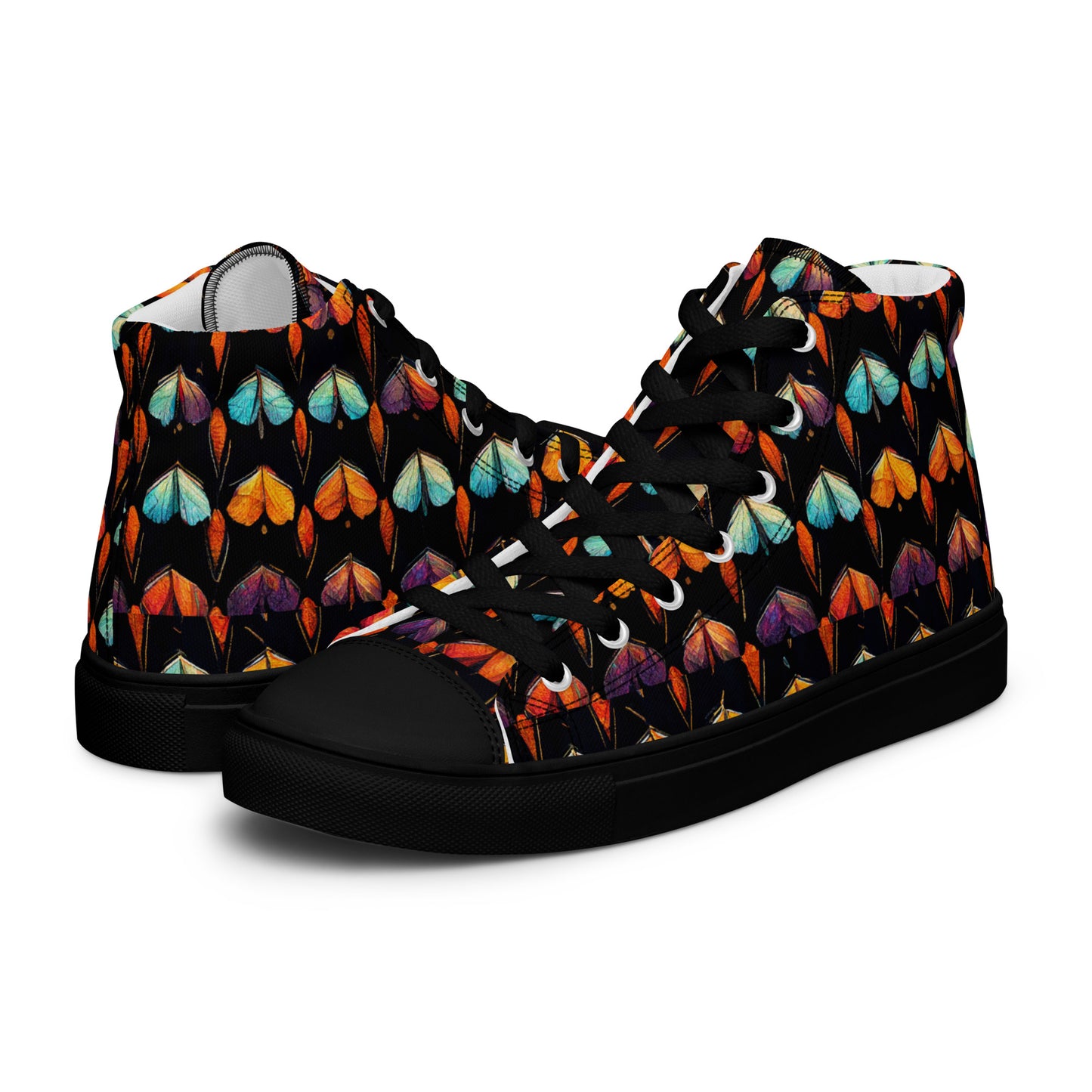 Quilted Wings Women’s high top canvas shoes