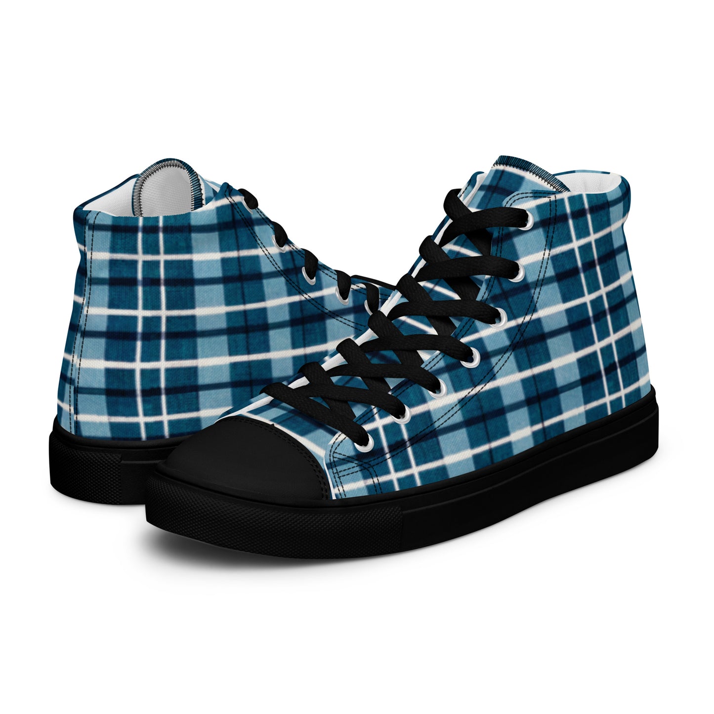 Scotsman’s Skyward Plaid Women’s high top canvas shoes