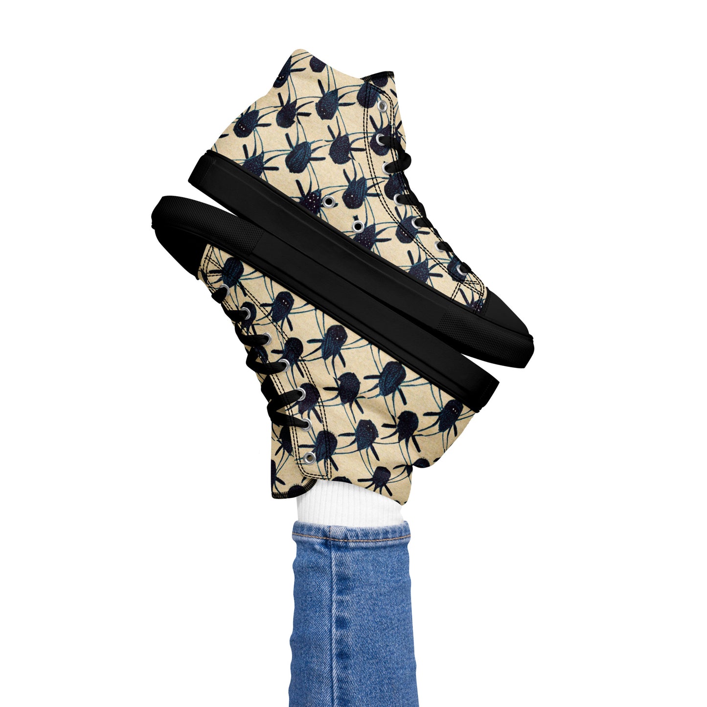 Spider Weave Women’s high top canvas shoes