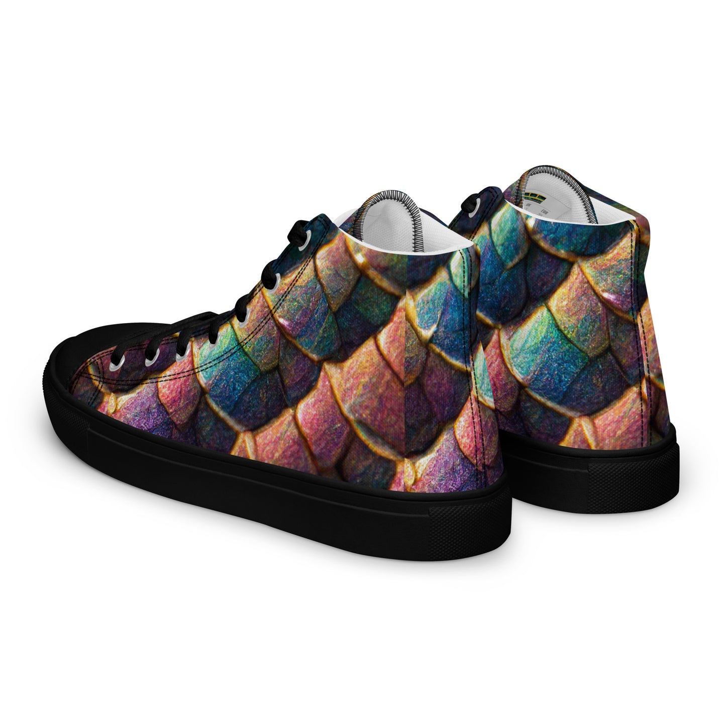 Joannesong, the Prismatic Wilderness Muse Women’s high top canvas shoes