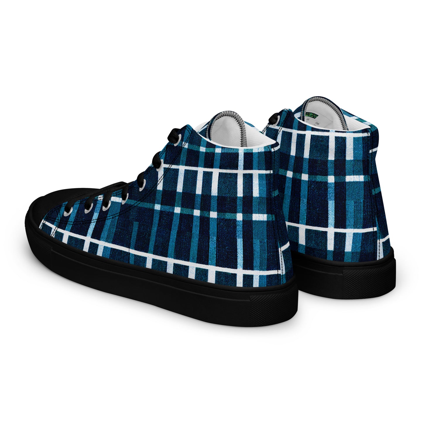 Royal Blue Scottish Heritage Women’s high top canvas shoes