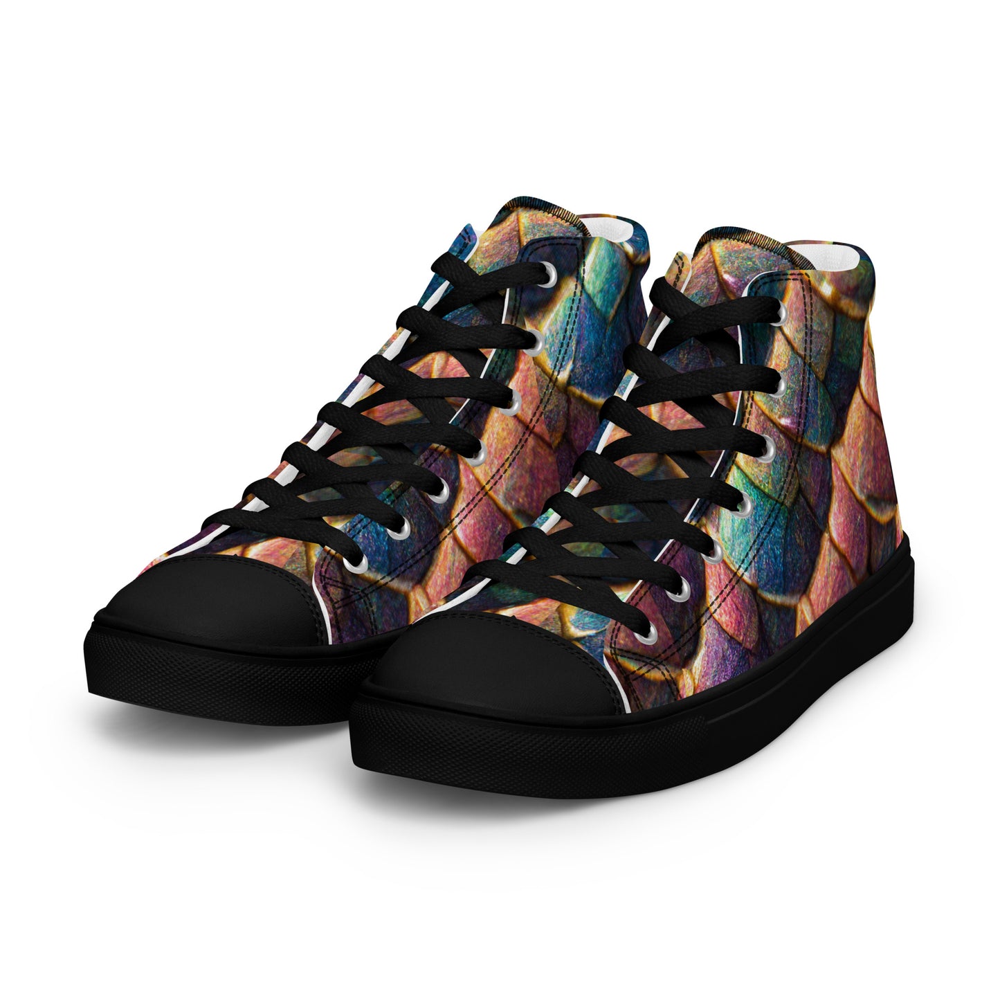 Joannesong, the Prismatic Wilderness Muse Women’s high top canvas shoes