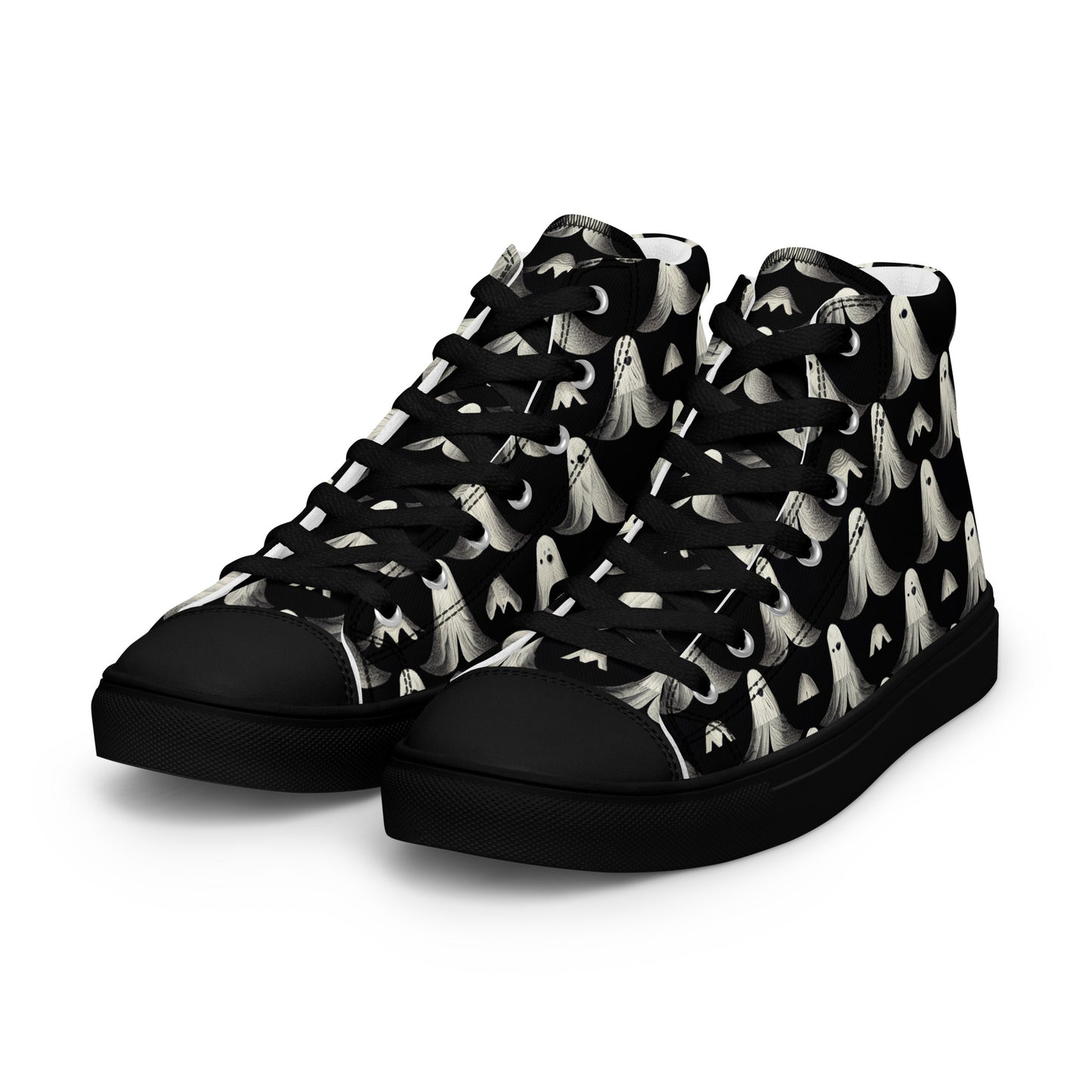 Ghostly Illusions Women’s high top canvas shoes