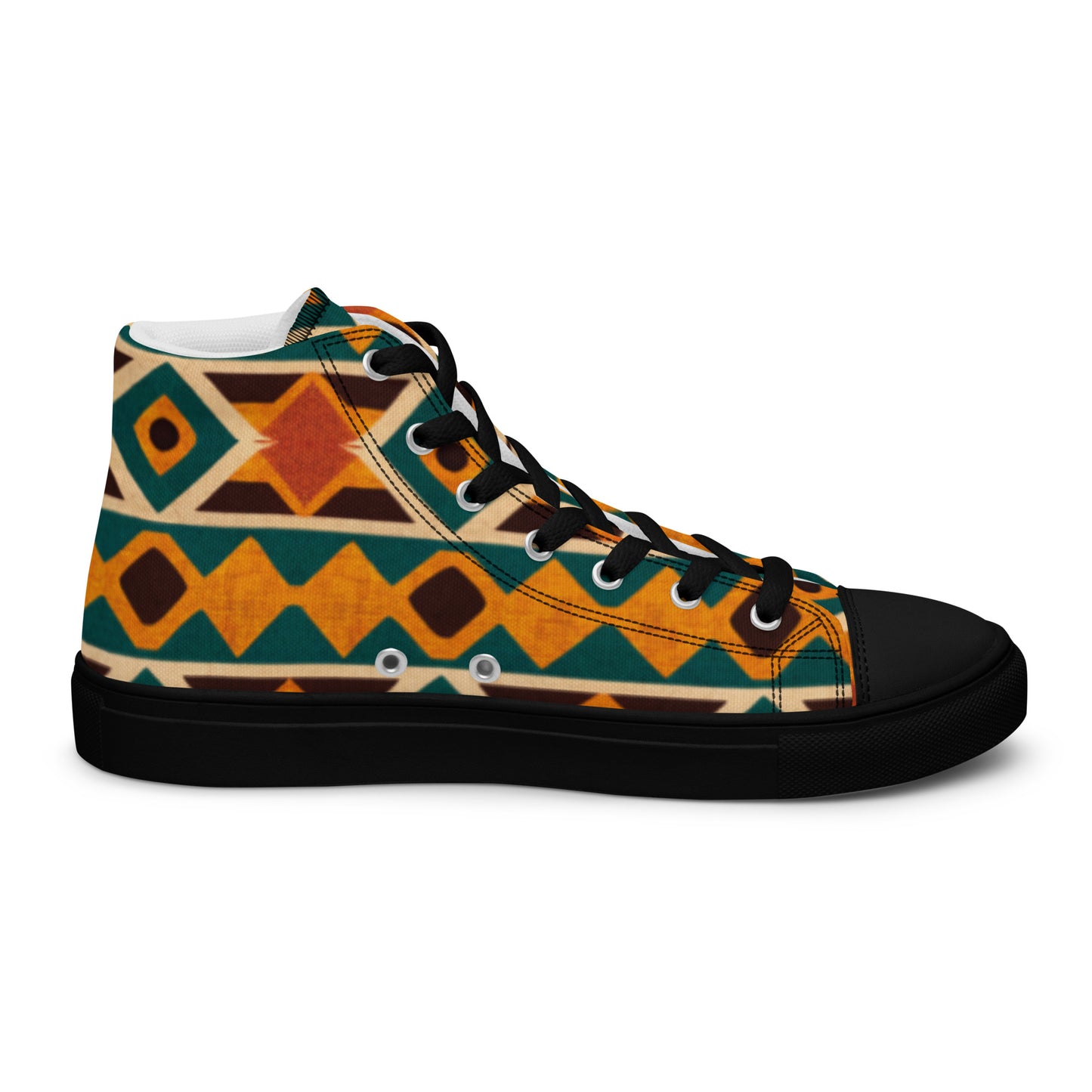 Tropical Diamond Tango Women’s high top canvas shoes