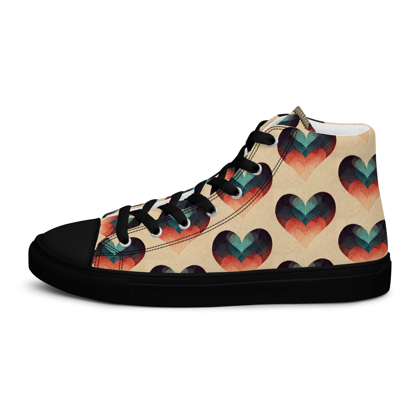 Romantic Reverie Women’s high top canvas shoes