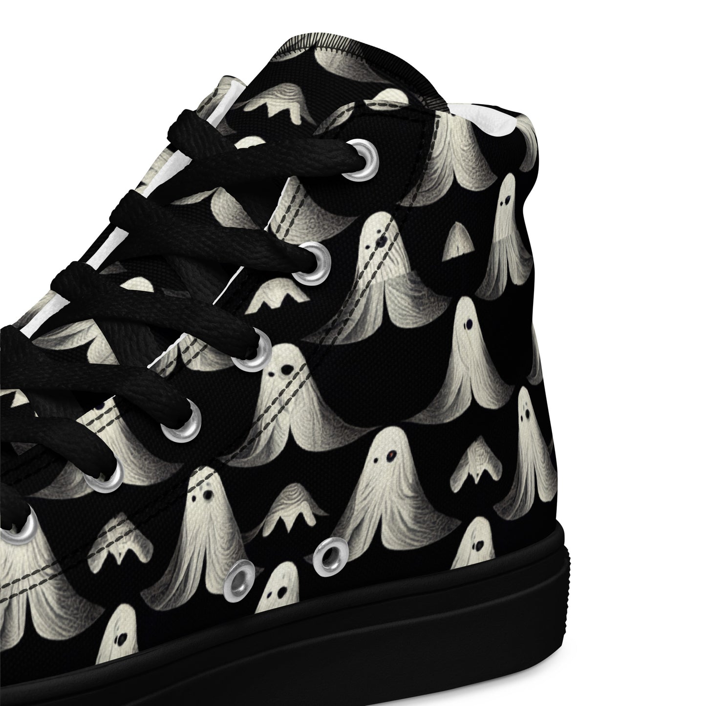 Ghostly Illusions Women’s high top canvas shoes