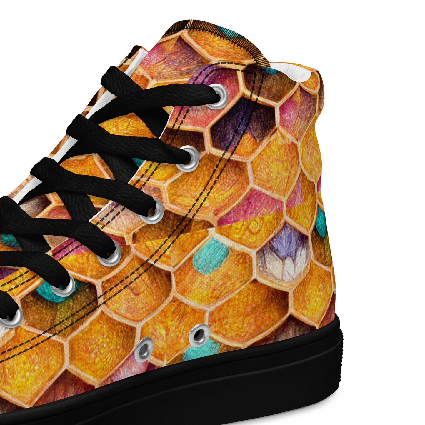 Buzzing With Color Women’s high top canvas shoes