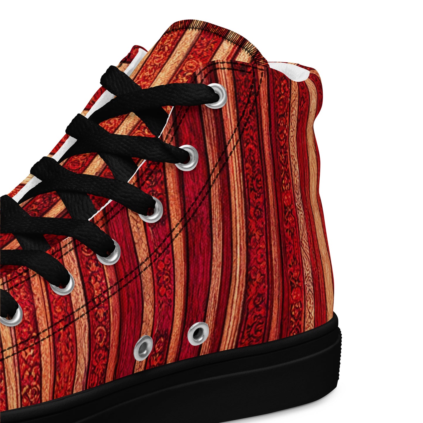 Intricate Carmine Women’s high top canvas shoes