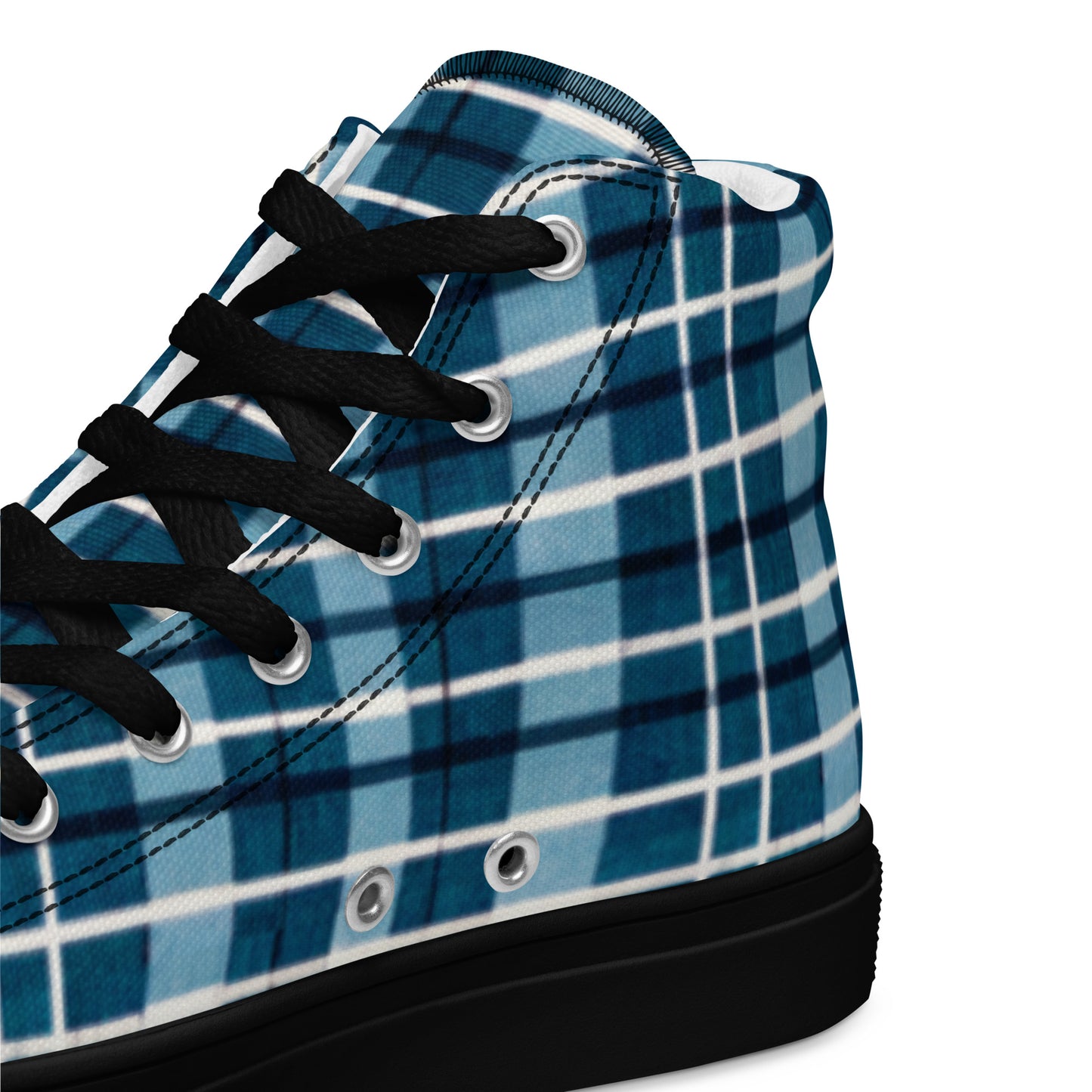 Scotsman’s Skyward Plaid Women’s high top canvas shoes