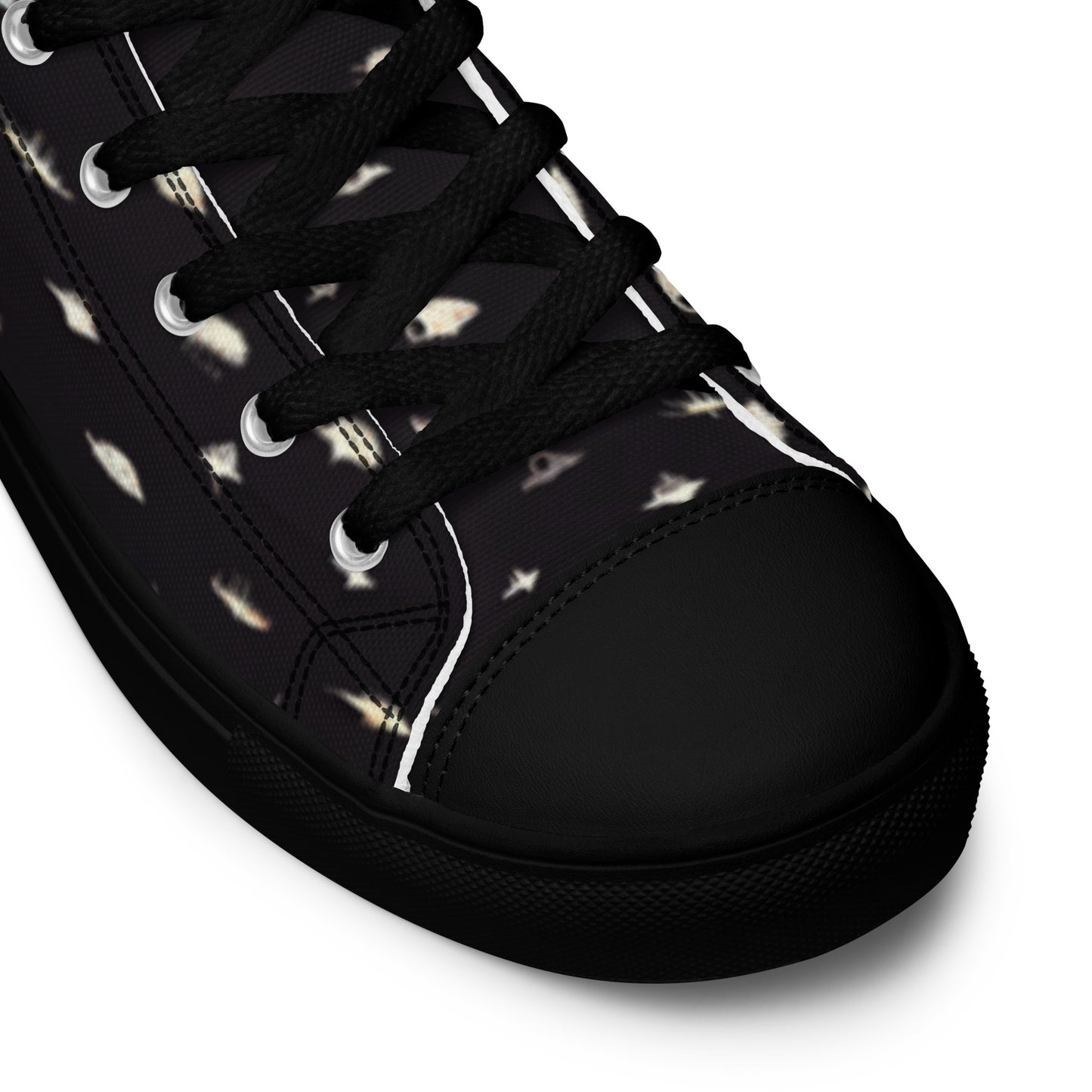 Bones of the Abyss Women’s high top canvas shoes