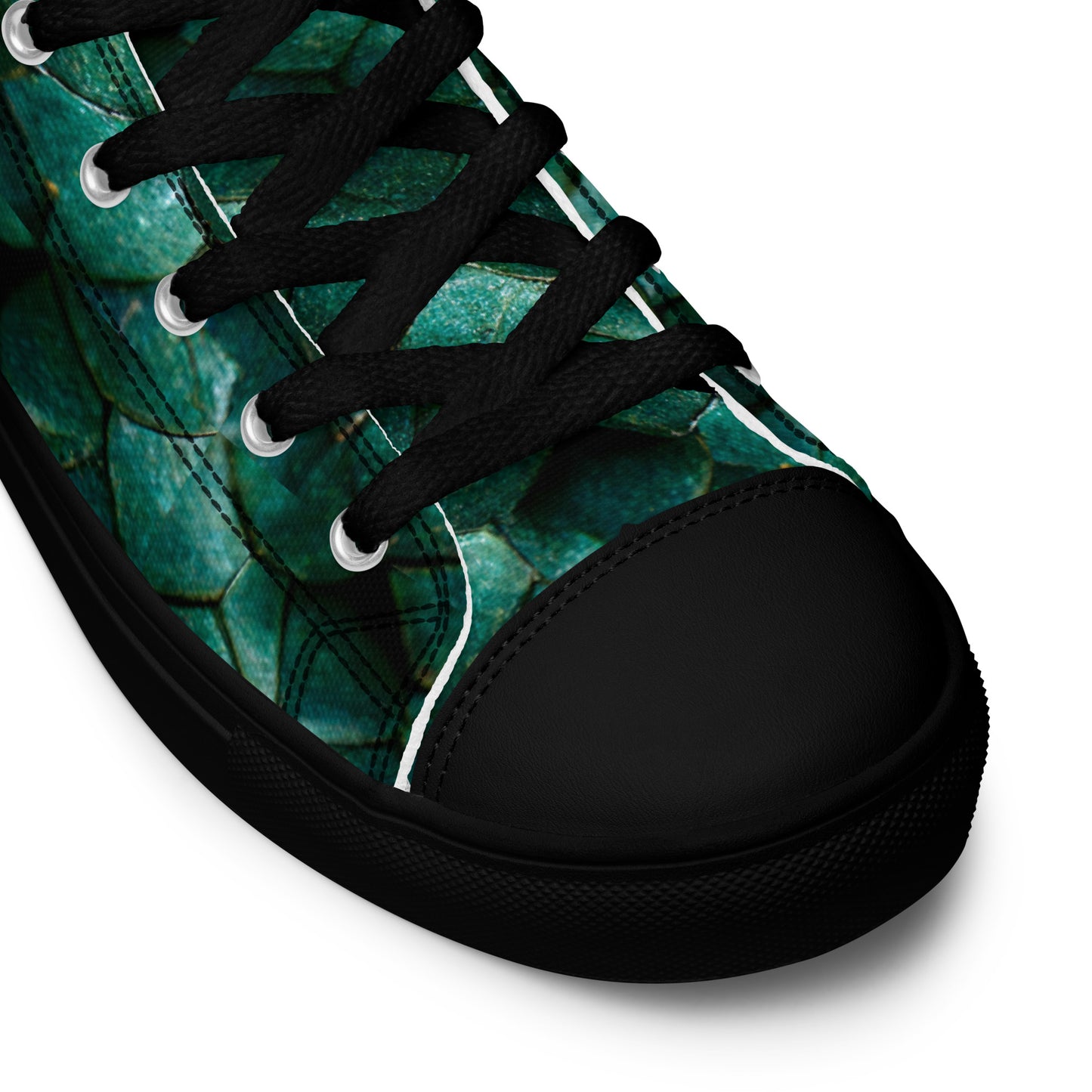 Emeralda the Great Forest Dragon Women’s high top canvas shoes