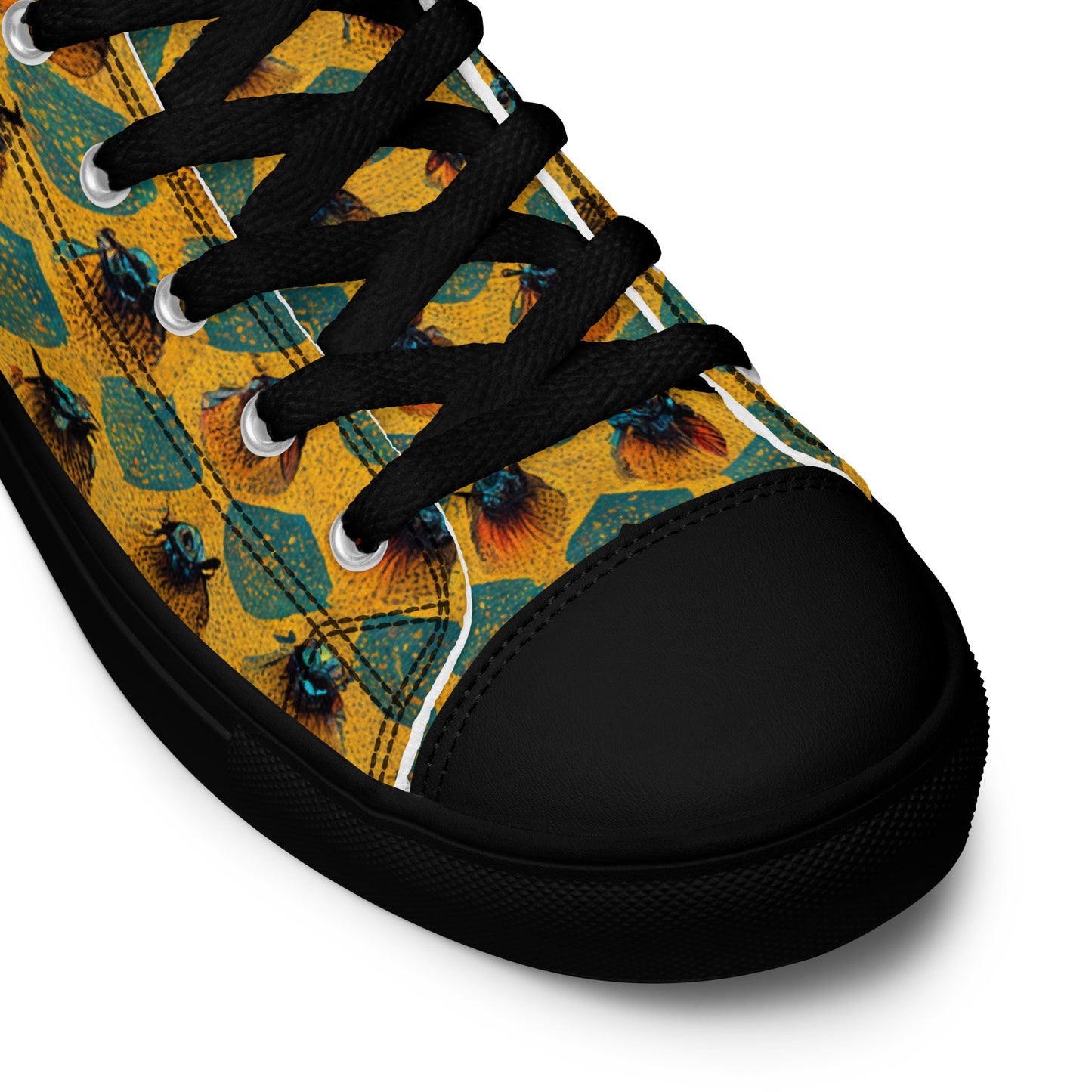 Honeycomb Whispers Women’s high top canvas shoes