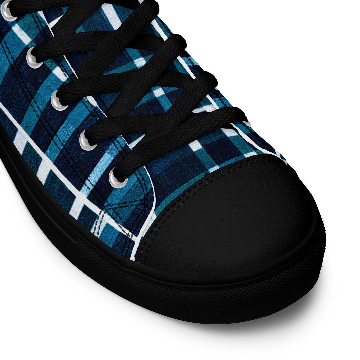 Royal Blue Scottish Heritage Women’s high top canvas shoes