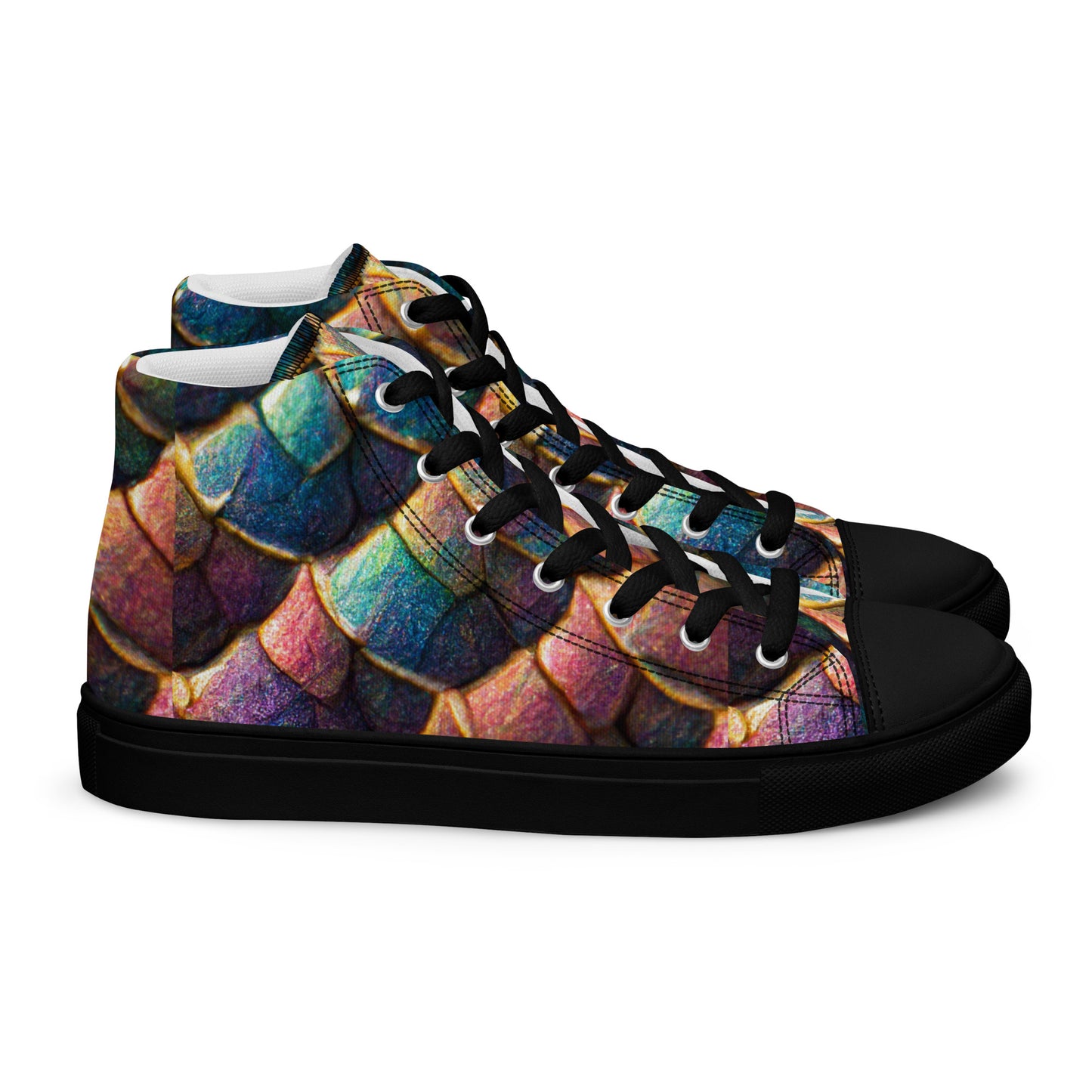 Joannesong, the Prismatic Wilderness Muse Women’s high top canvas shoes