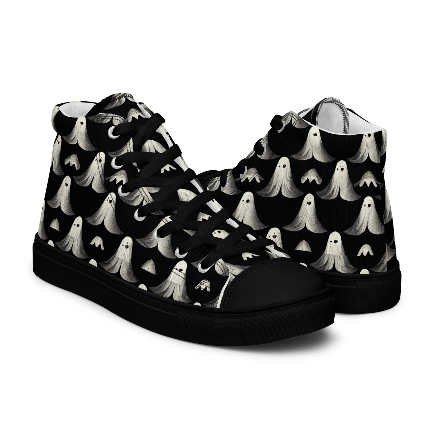 Ghostly Illusions Women’s high top canvas shoes