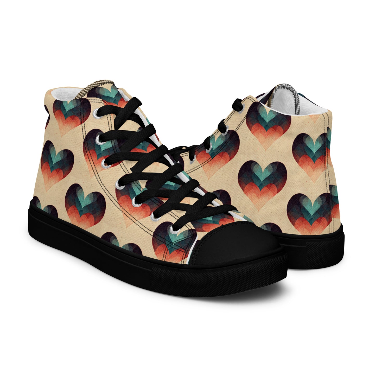 Romantic Reverie Women’s high top canvas shoes