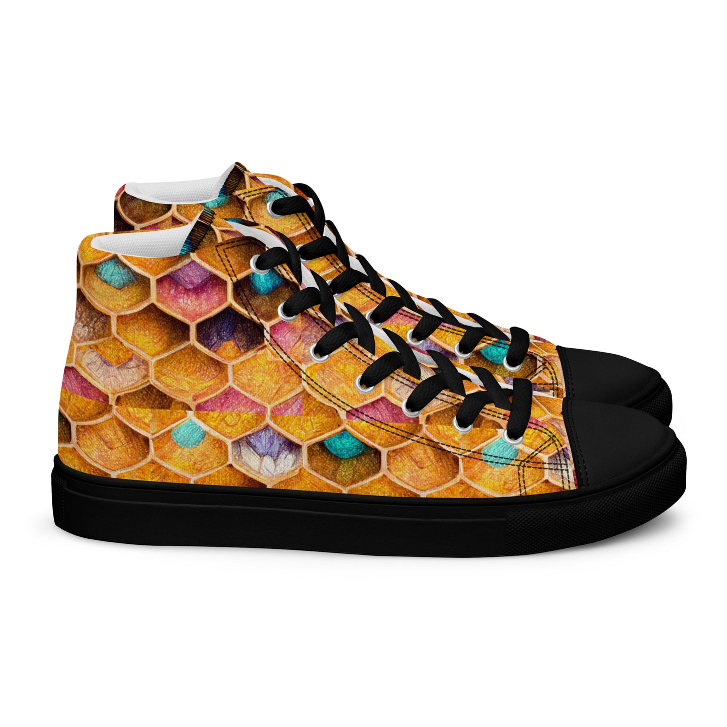 Buzzing With Color Women’s high top canvas shoes