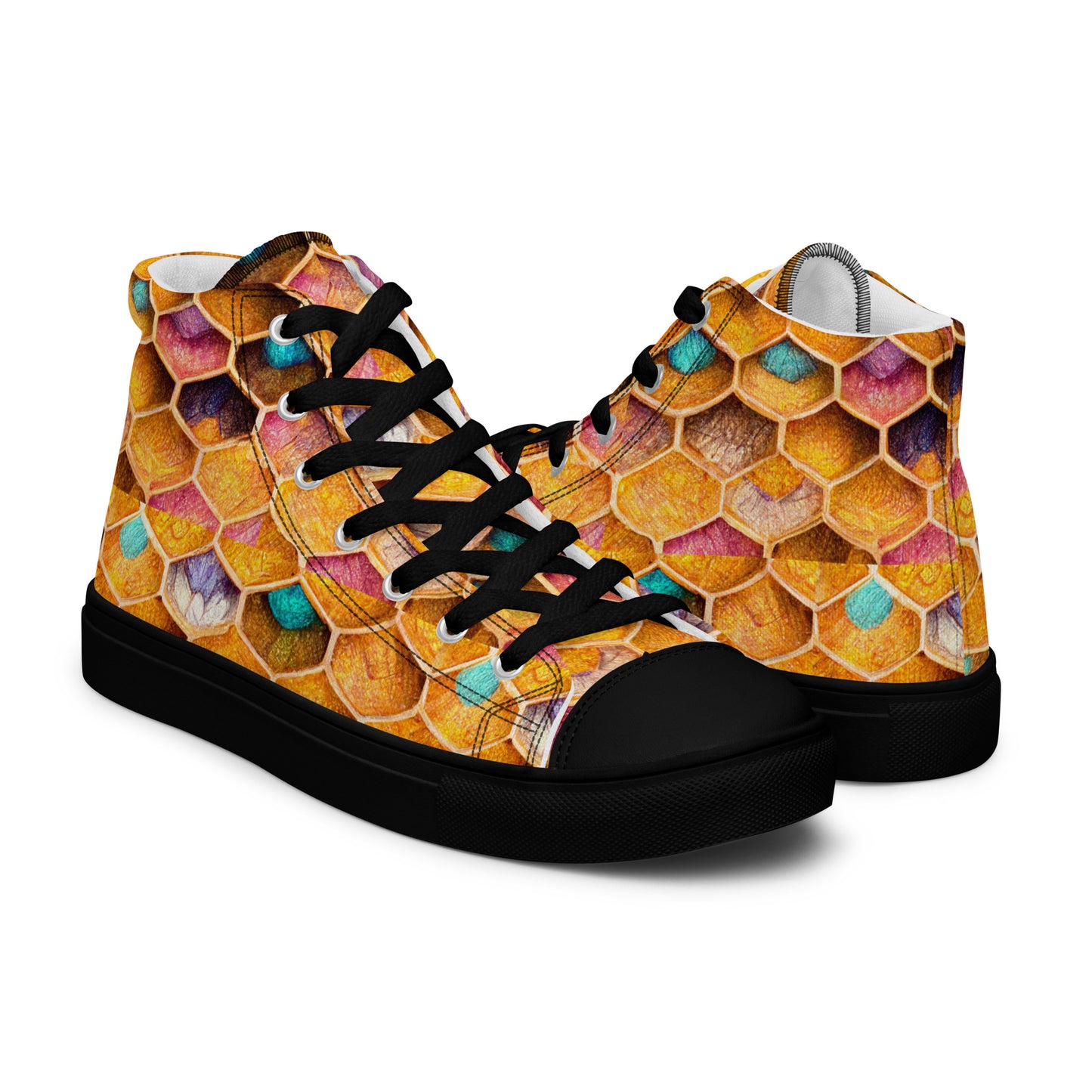 Buzzing With Color Women’s high top canvas shoes