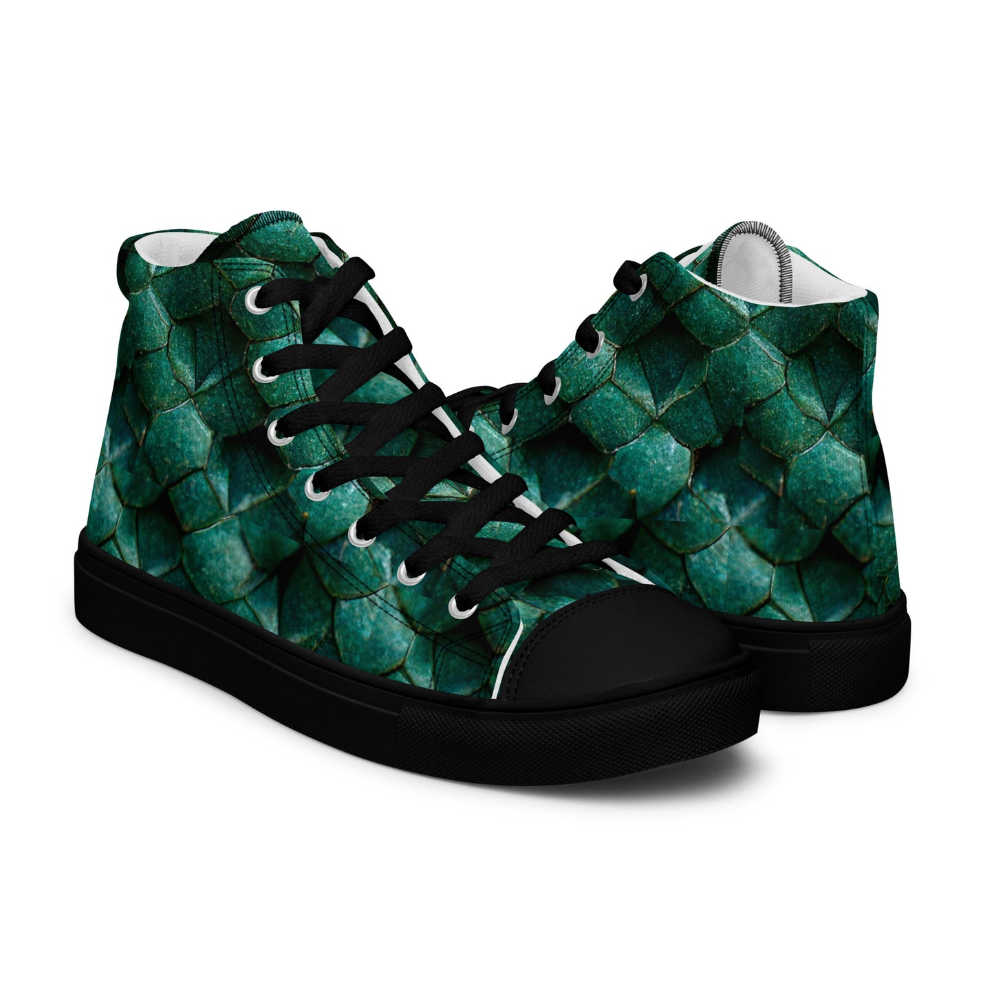 Emeralda the Great Forest Dragon Women’s high top canvas shoes