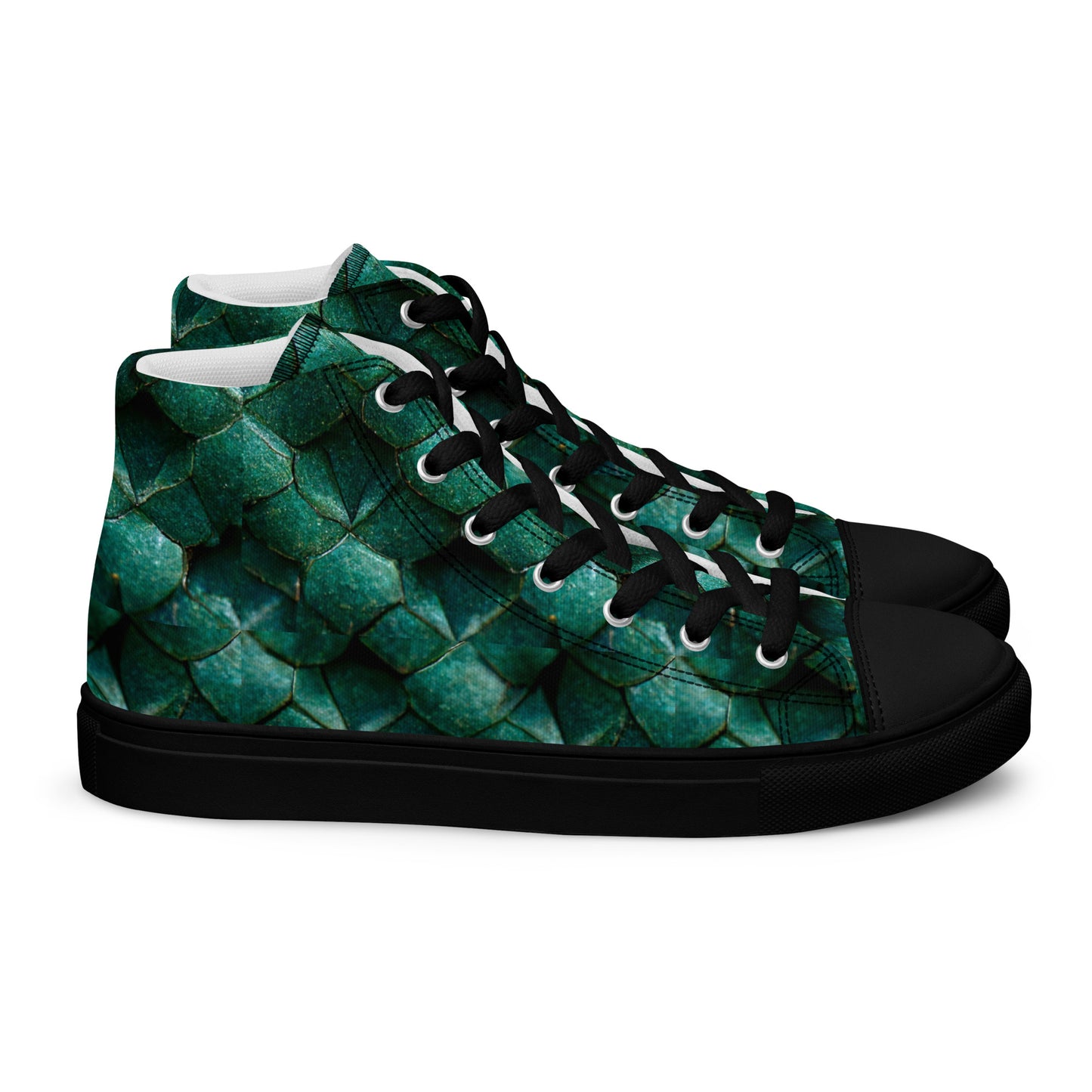 Emeralda the Great Forest Dragon Women’s high top canvas shoes