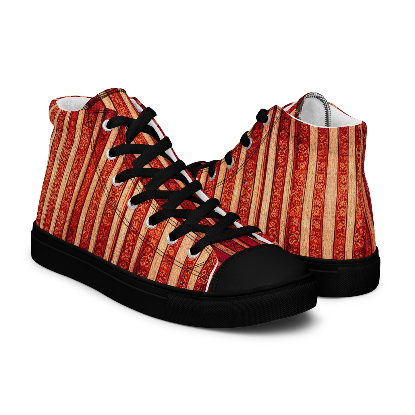 Intricate Carmine Women’s high top canvas shoes