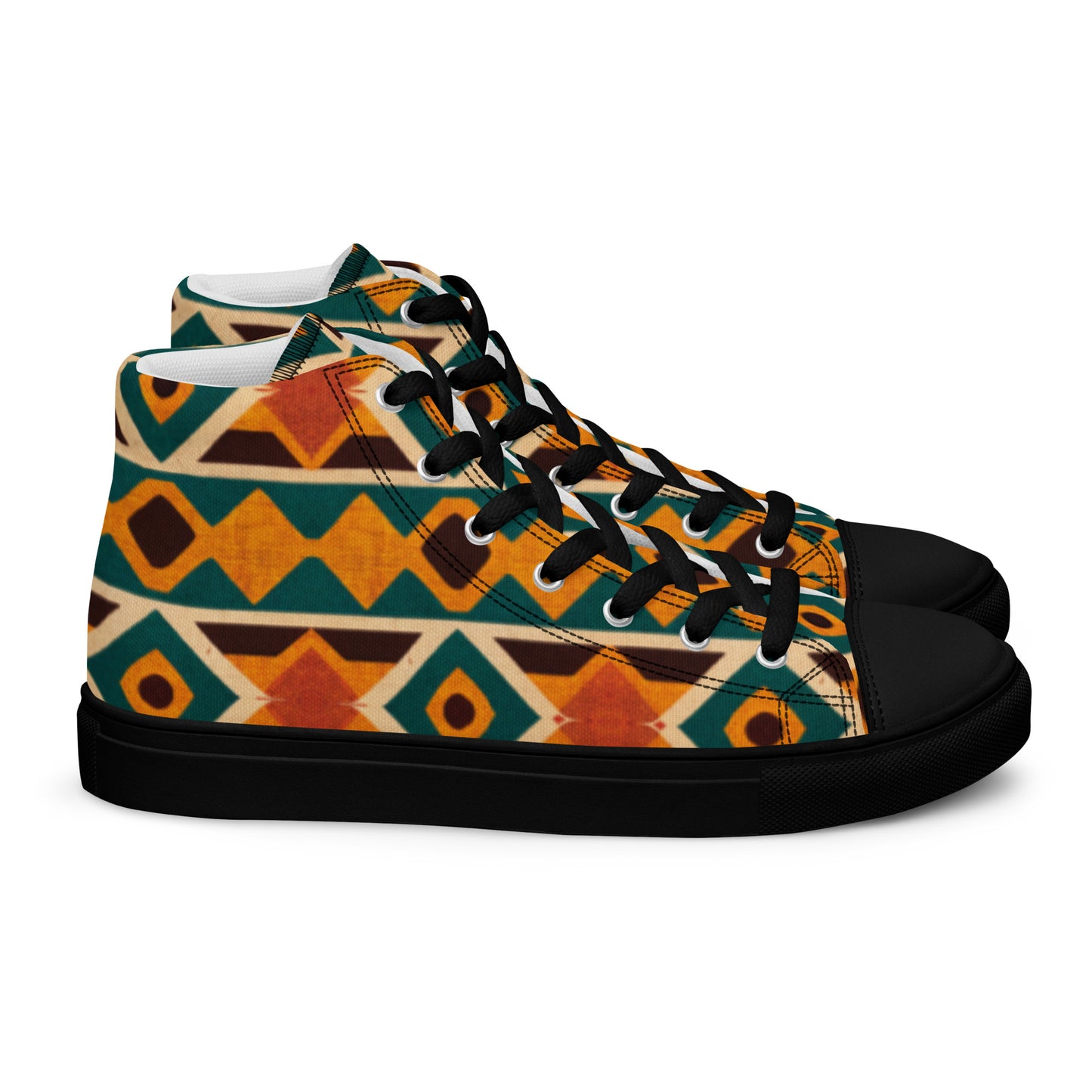 Tropical Diamond Tango Women’s high top canvas shoes