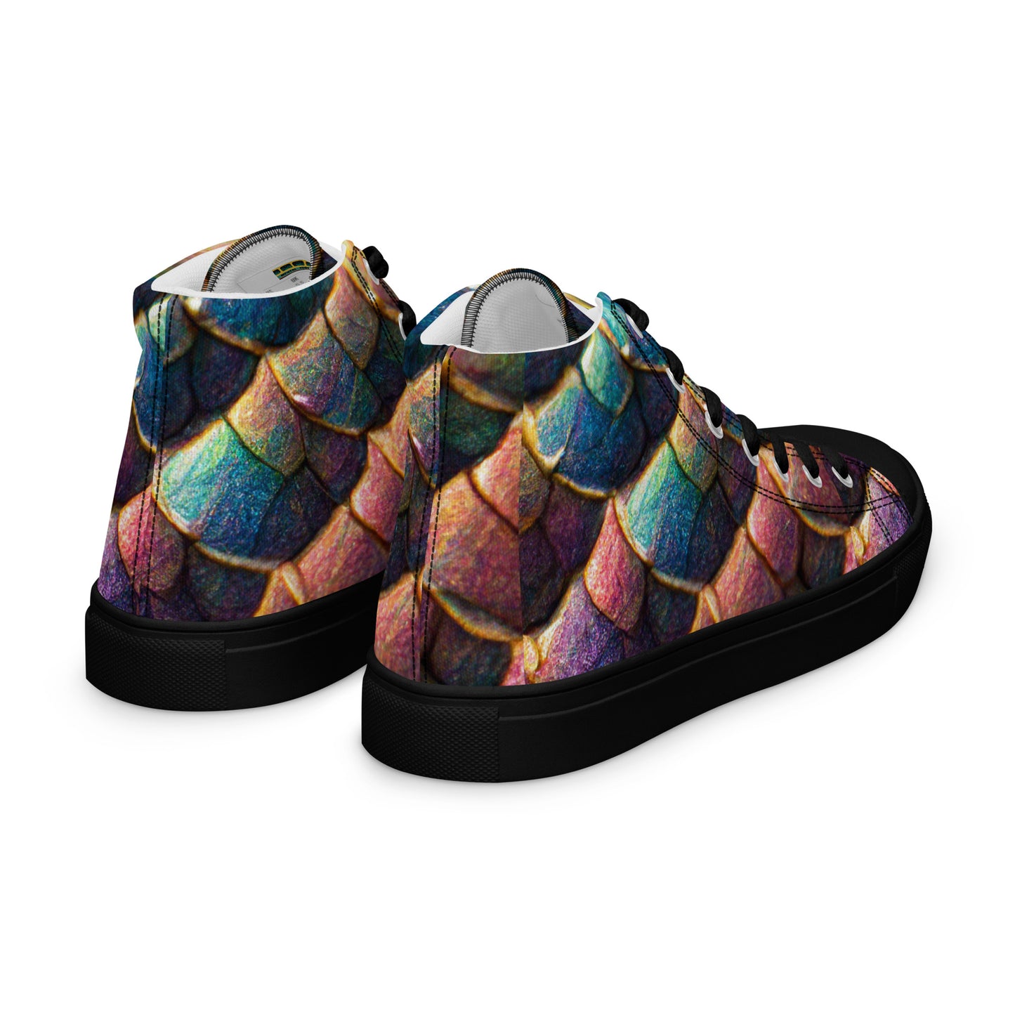 Joannesong, the Prismatic Wilderness Muse Women’s high top canvas shoes