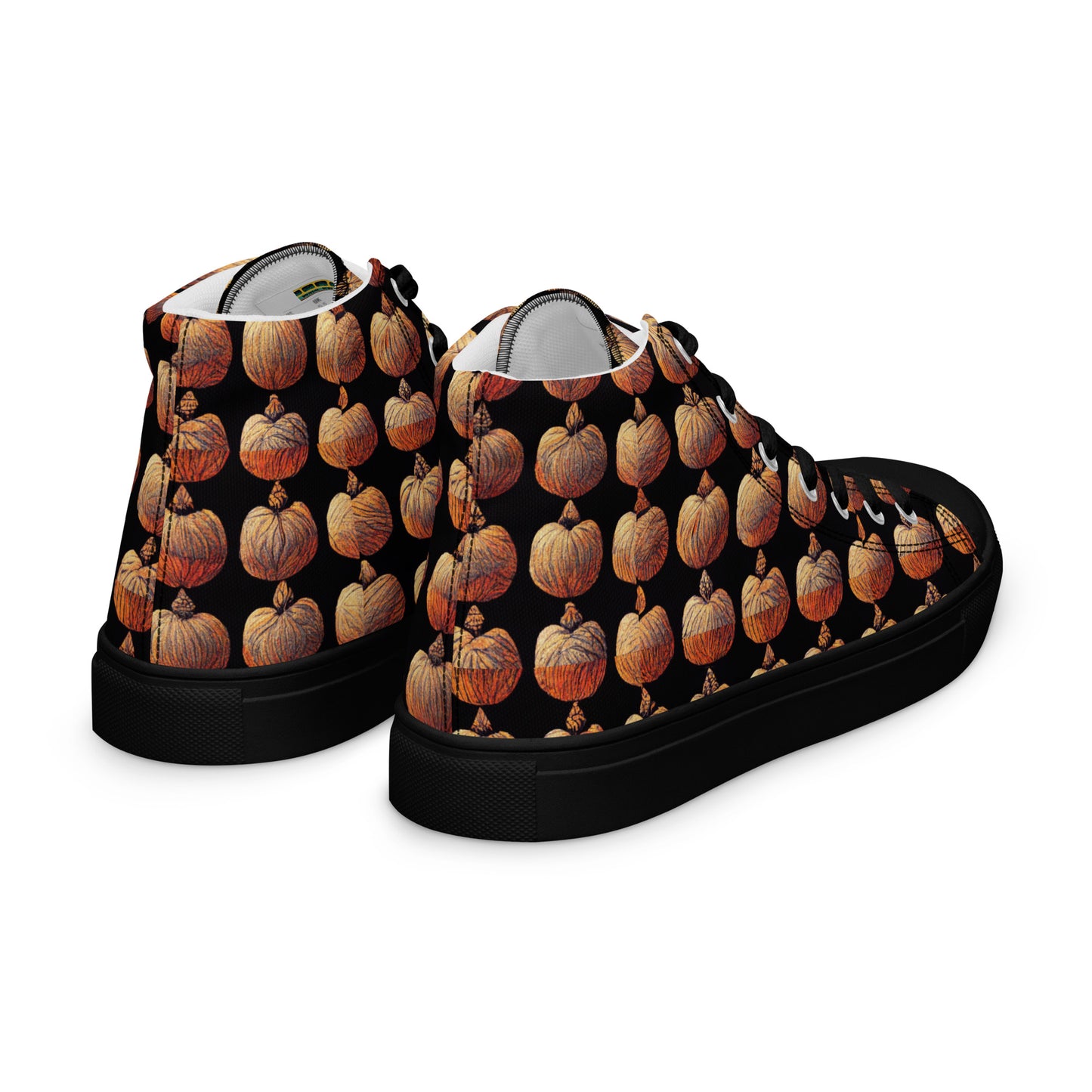 Pumpkin Spice Women’s high top canvas shoes