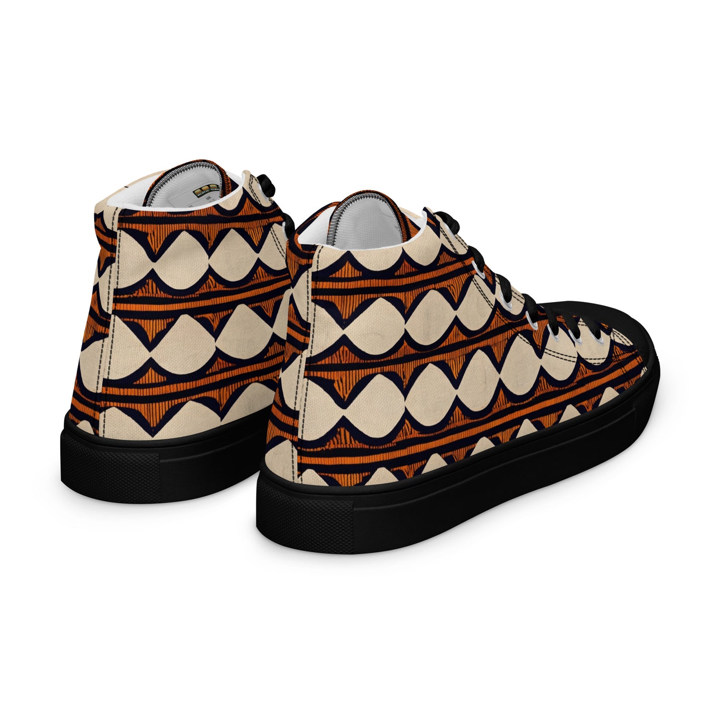 Kilimanjaro Creamsicle Women’s high top canvas shoes