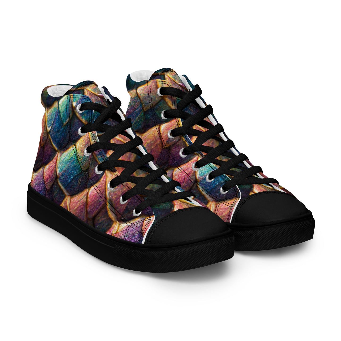 Joannesong, the Prismatic Wilderness Muse Women’s high top canvas shoes