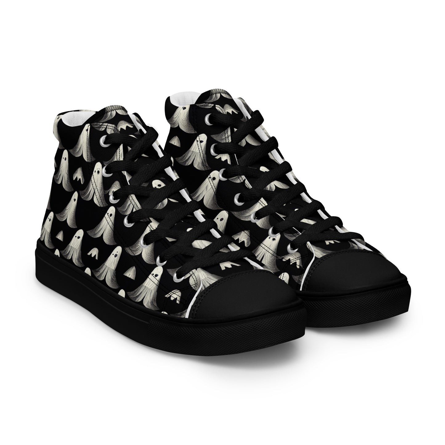 Ghostly Illusions Women’s high top canvas shoes