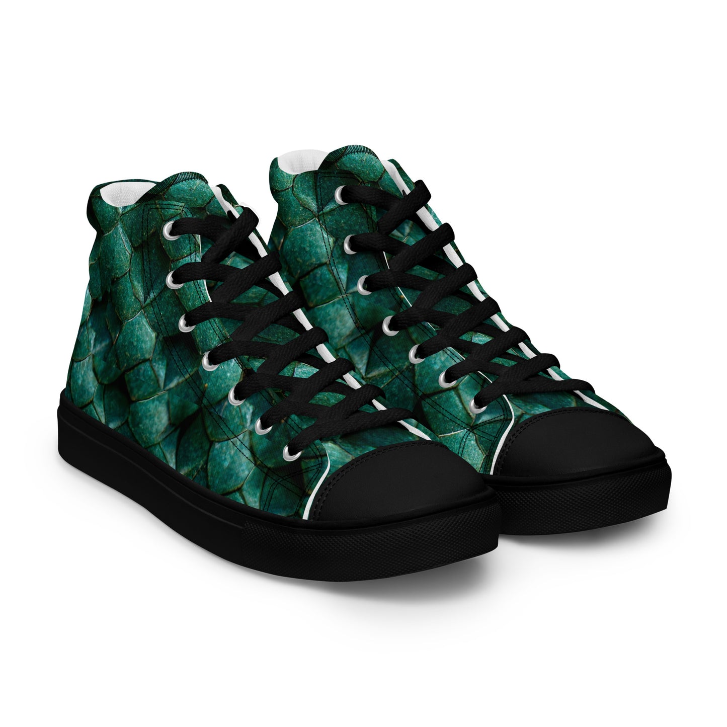 Emeralda the Great Forest Dragon Women’s high top canvas shoes