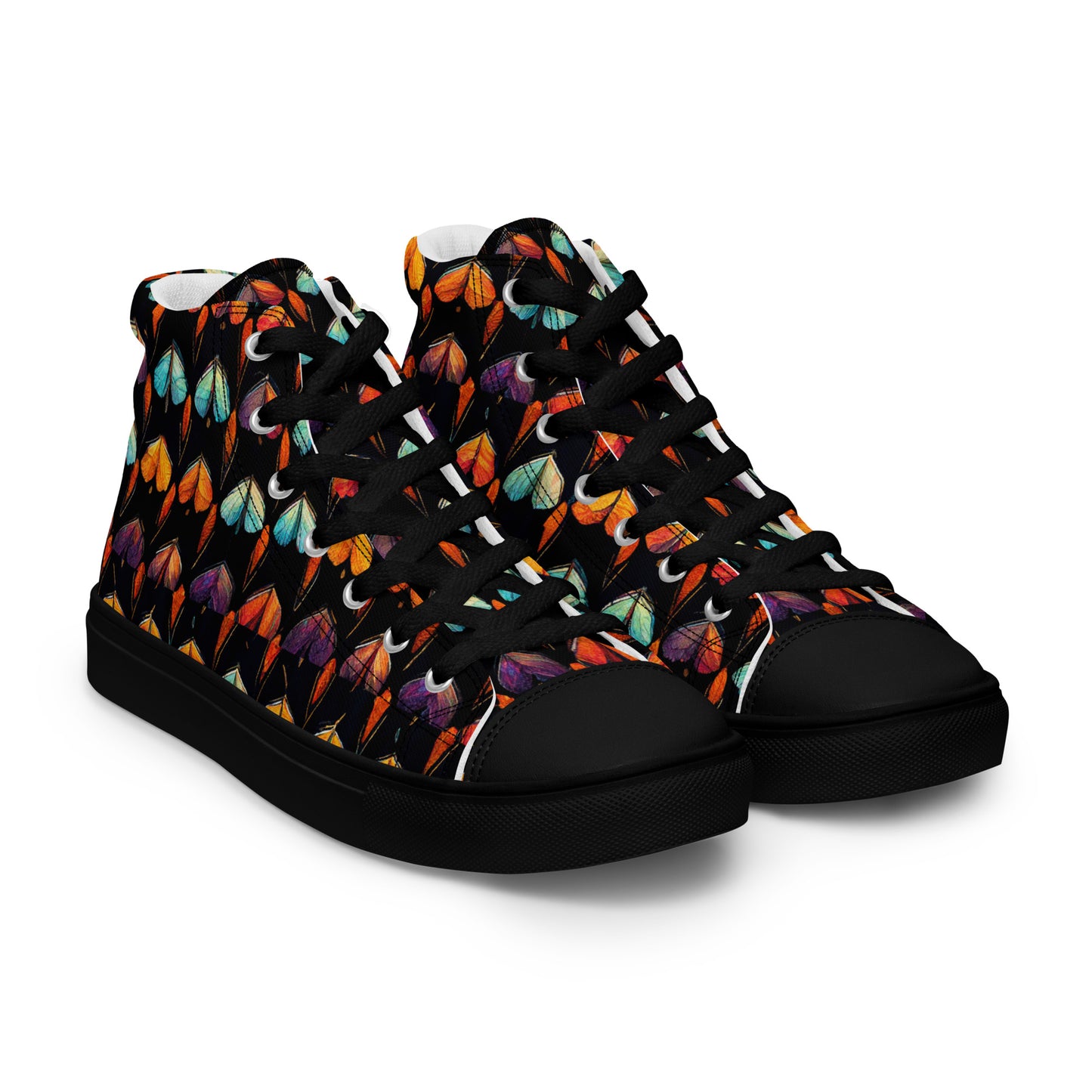 Quilted Wings Women’s high top canvas shoes