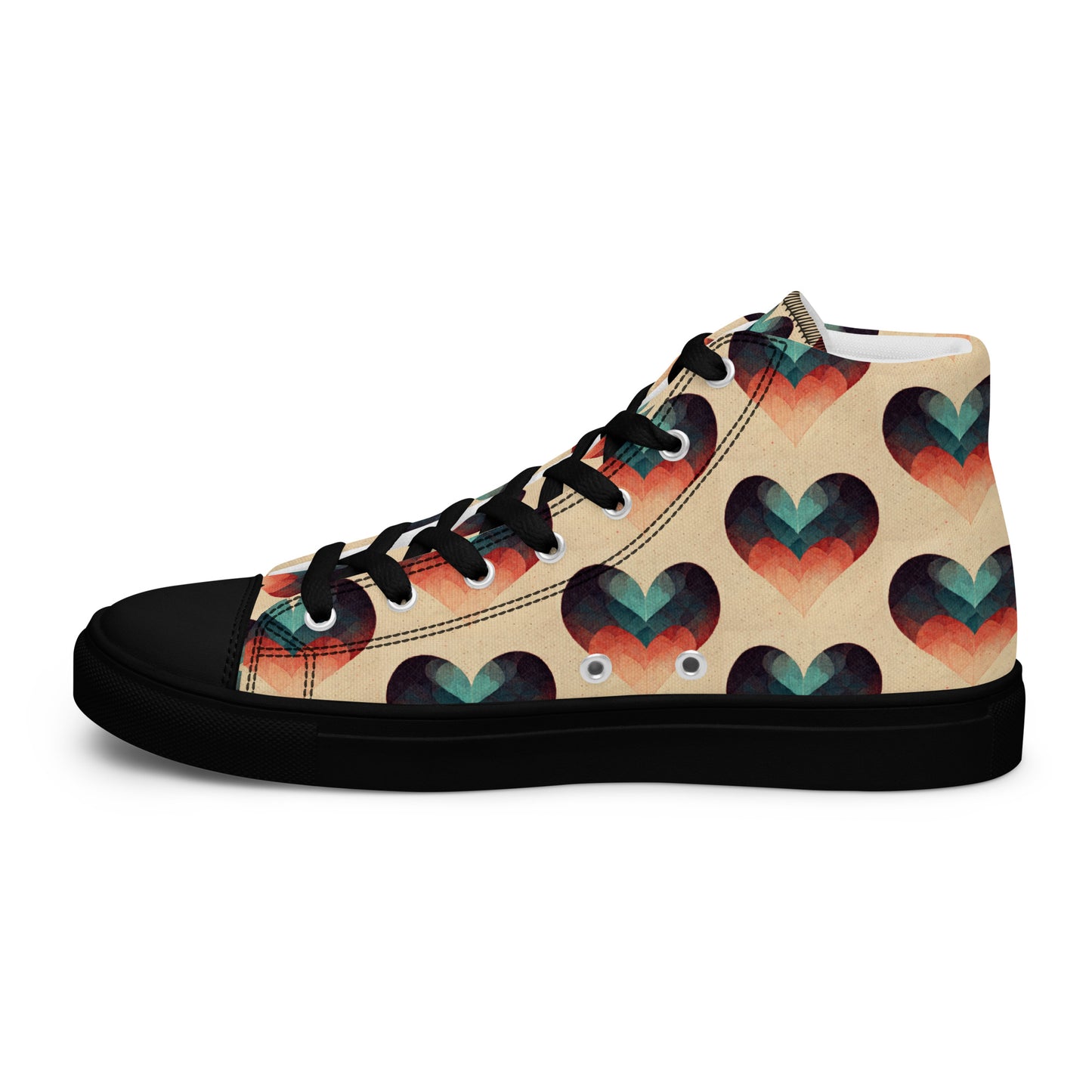 Romantic Reverie Women’s high top canvas shoes