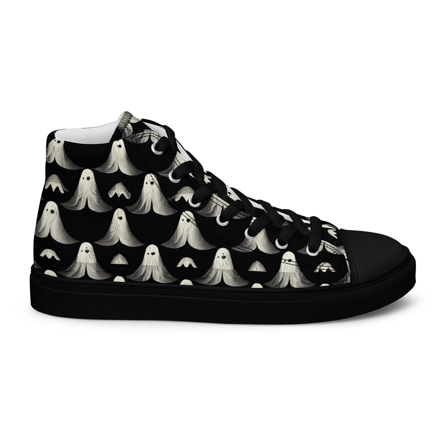 Ghostly Illusions Women’s high top canvas shoes