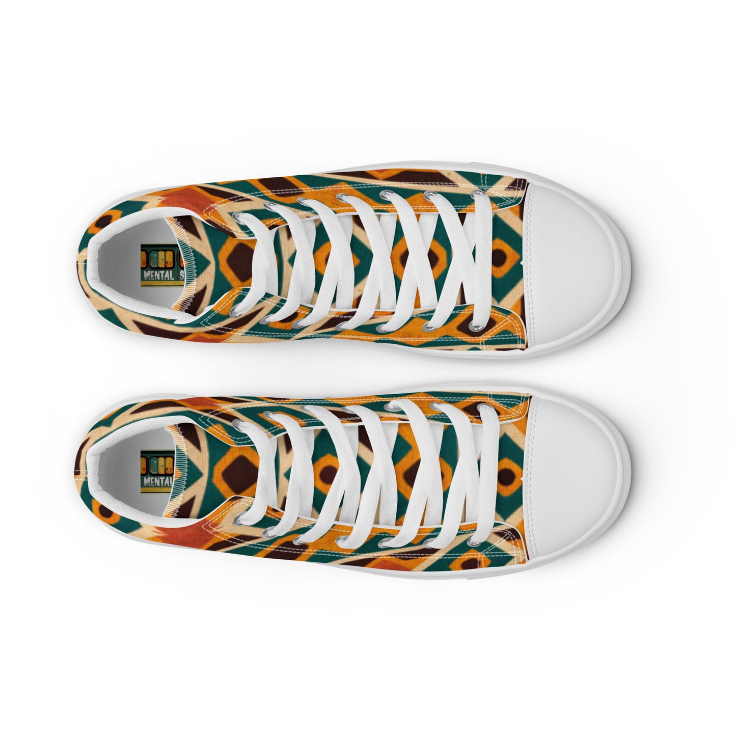 Tropical Diamond Tango Women’s high top canvas shoes